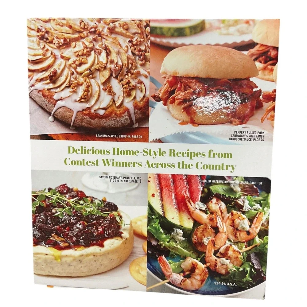 Family Circle Hometown Cooking Spiral Hardcover Cookbook Recipe Book One Size